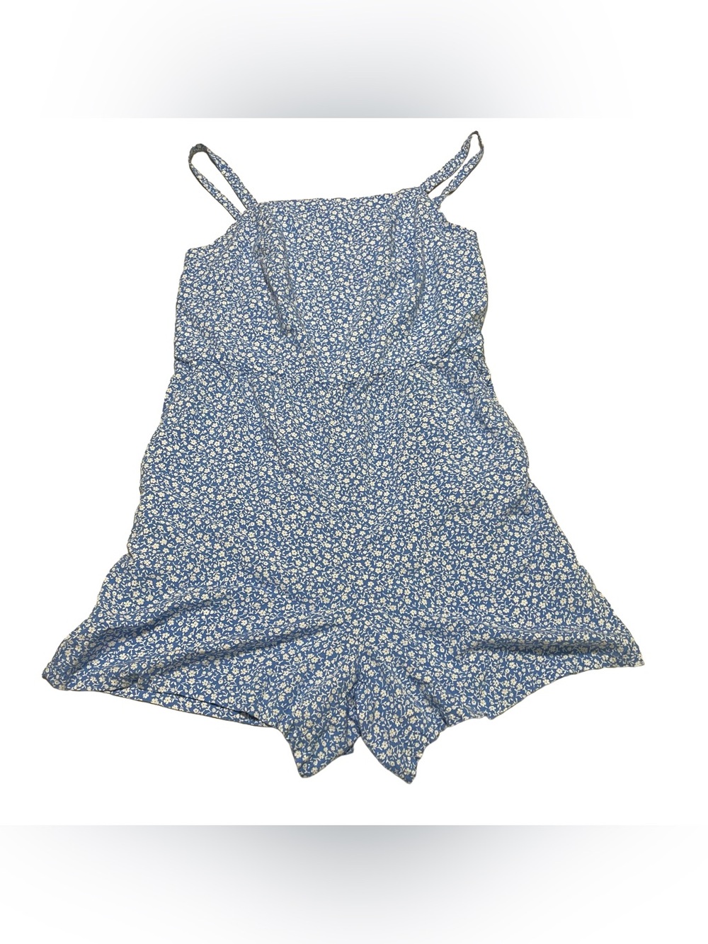 Old Navy Blue Floral Spaghetti-Strap Romper